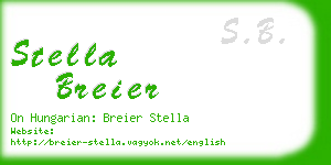 stella breier business card
